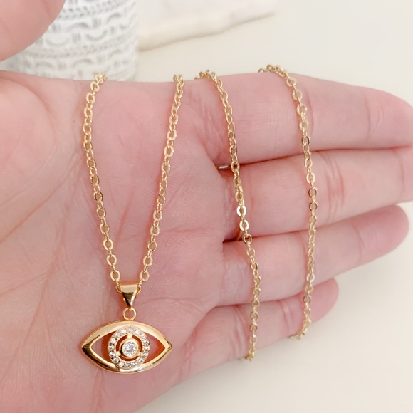 Evil Eye Necklace | 14k Gold Filled - Picture 8 of 10